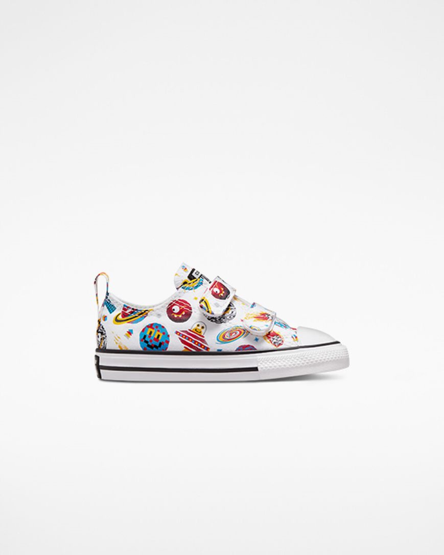 Tenisi Baieti Converse Chuck Taylor All Star Easy-On Space Cruiser Albi Rosii | RO QOLCK689